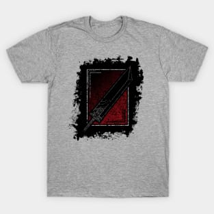 Buster Sword Outlined - Alt. T-Shirt